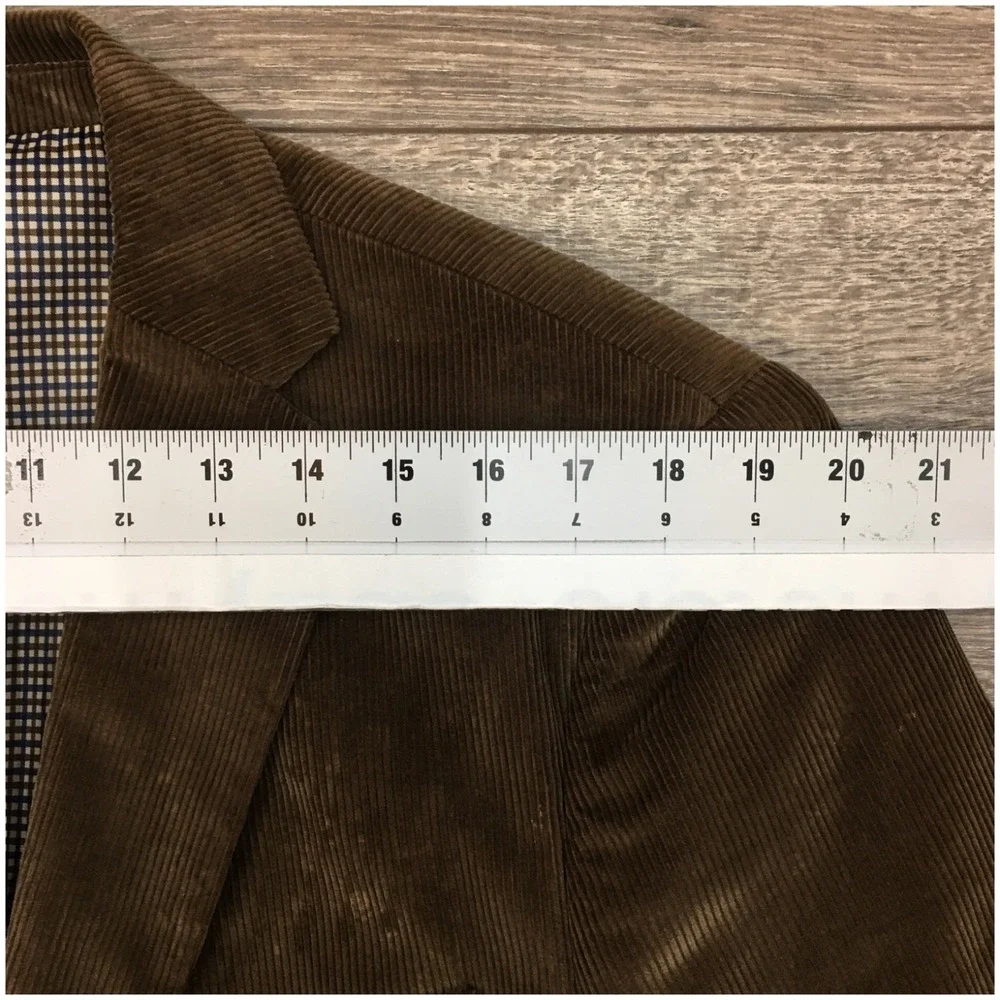 SADDLEBRED Mens Corduroy‎ Blazer Sport Coat Casual Jacket Size 42L Classic Suit